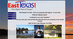 Desktop Screenshot of easttexas.com