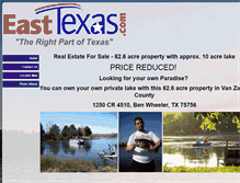 Tablet Screenshot of easttexas.com